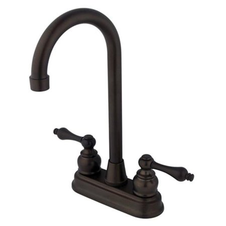 KINGSTON BRASS Kingston Brass KB495AL 4 Inch Center Bar Faucet - Oil Rubbed Bronze KB495AL